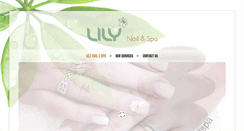 Desktop Screenshot of lilynailandspa.com